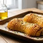 Butternut Hasselback rôtie au thym et parmesan végétal