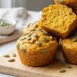 Petits moelleux de carottes au tofu soyeux et graines de courge