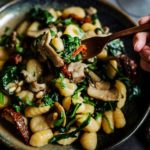 Gnocchi aux épinards et tomates confites