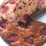 Gâteau moelleux framboises et huile d’olive