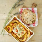 Baked feta with lavender peaches ⋆ Anne's KitchenAnne's Kitchen