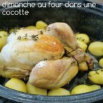 Poulet rôti à la cocotte roaster accompagné de pommes de terre