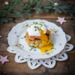 Festive Smoked Salmon Bubble and Squeak with a poached egg ⋆Anne's Kitchen