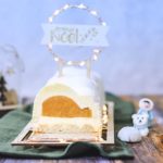 Bûche mandarine, vanille et amande