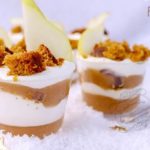 Verrines légères poire pain d'épices