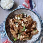Crispy chili pork ou porc croustillant pimenté