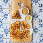 Luxembourgish Kachkéis Potato Waffles for Valentines Day ⋆Anne's Kitchen