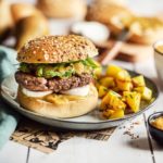 Hamburger au chutney de poire et chèvre