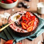 Nice cream à la fraise, coulis coco