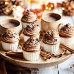 Cupcakes butternut/cannelle - glaçage chocolat