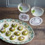 Vegetarian Pea and Mint Blinis and Mint Martinis ⋆Anne's Kitchen