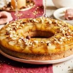 Tarte couronne aux noisettes et poires