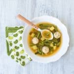 Miso Bouneschlupp with Cream Cheese Dumplings ⋆Anne's Kitchen
