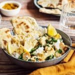 Curry coco de poulet, patate douce et épinards