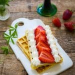 Waffles with Maitrank Strawberries ⋆Anne's Kitchen