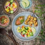 Pork Satay Skewers with Cucumber Salad ⋆Anne's Kitchen