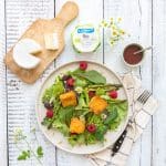 Crispy Brie Salad with Raspberries ⋆Anne's Kitchen