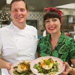 Gin-poached catfish with mirabelle chutney and sorrel salad ⋆Anne's Kitchen