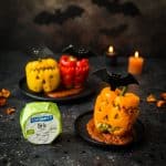 Halloween Peppers with Pesto and Brie Couscous ⋆Anne's Kitchen
