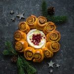 Sweet potato and pesto camembert wreath ⋆Anne's Kitchen