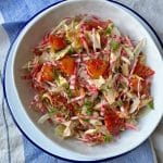Salade de fenouil, betterave chioggia, thon et oranges sanguines