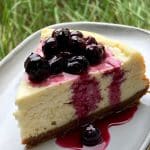 Cheesecake léger à la myrtille
