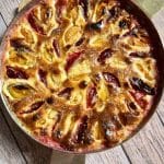 Gratin de prunes à l’amande