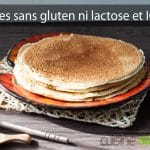 Crêpes sans gluten, sans lactose et IG bas