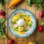 Courgette Salad with radish and burrata ⋆Anne's Kitchen