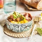 Salade d'été aux pêches - chefNini