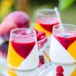 Panna cotta mangue framboise