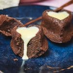 Fondants aux deux chocolats en forme de coeurs pour la Saint Valentin