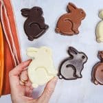 Biscuits lapins de Pâques au chocolat