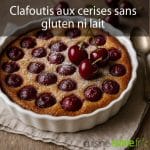 Clafoutis aux cerises sans gluten ni lait, recette sans gluten ni lait
