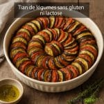 Tian de légumes sans gluten ni lactose