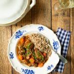 White wine Beef Stew with buckwheat ‘couscous’ ⋆Anne's Kitchen