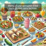 Menu semaine sans gluten sans lactose : l’été en toute légèreté