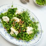Fresh pea salad with burrata ⋆Anne's Kitchen