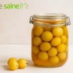 Conserve de mirabelles au naturel sans sucre