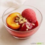 5 desserts aux pêches rapides sans sucre sans gluten ni lactose