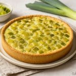 Tarte aux poireaux sans gluten sans lactose