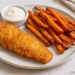 Fish and chips sans gluten ni lactose