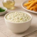 Sauce pour fish and chips, sauce tartare maison sans lactose
