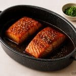 Saumon au four sucré salé sans gluten ni lactose