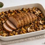 Quasi de veau au four avec des champignons
