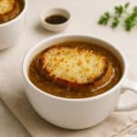 Soupe à l'oignon maison sans gluten ni lactose