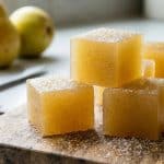 Pâtes de fruits fondantes à la poire et vanille (allégées)