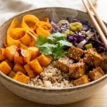 Poke bowl chaud d’hiver vegan