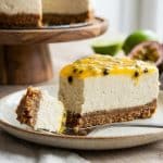 Cheesecake vegan sans gluten passion & spéculoos