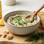 Crème de cajou à l'ail et aux fines herbes style Boursin vegan